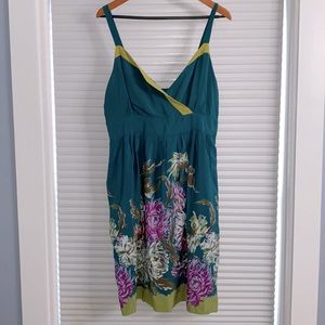 Floral Silk Printed Dress